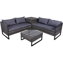 Garden Pleasure Ramira Loungeset grau/schwarz