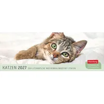 Harenberg Katzen Premium-Tischplaner 2027 Weiß