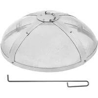 Vevor Funkenfang für Feuerschalen φ508 x 160 mm Feuerstellengitter Funkenschutz Edelstahl Funkenhaube 2-mm-Maschenlöcher Feuerschale Funkenschutzhaube Ideal für Feuerstellen Feuerschalen und Kaminen