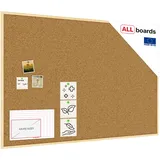 ALLboards Pinnwand 150 x 100 cm Braun