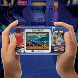 My Arcade Super Street Fighter II Portable Gaming System + 0 GB Blau/Gelb + Street Fighter V