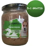 Leopold Fleisch Hundefutter mit Kalbfleisch 6x500g (Dose) (Rabatt für Stammkunden 3%)