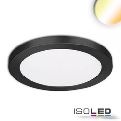 LED Aufbau/Einbauleuchte Slim Flex 18W schwarz ColorSwitch warm/neutralweiß 1530lm EEK F [A-G]