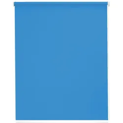 Seitenzugrollo SUNLINES "Young Style Blackout", blau (blau, weiß), B:122cm H:180cm, Polyester, Aluminium, Kunststoff, Rollos