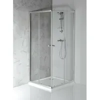 a&n&a aQualine AGGA BLACK Komplettdusche 80 x 185 cm Aqualine-BLF808