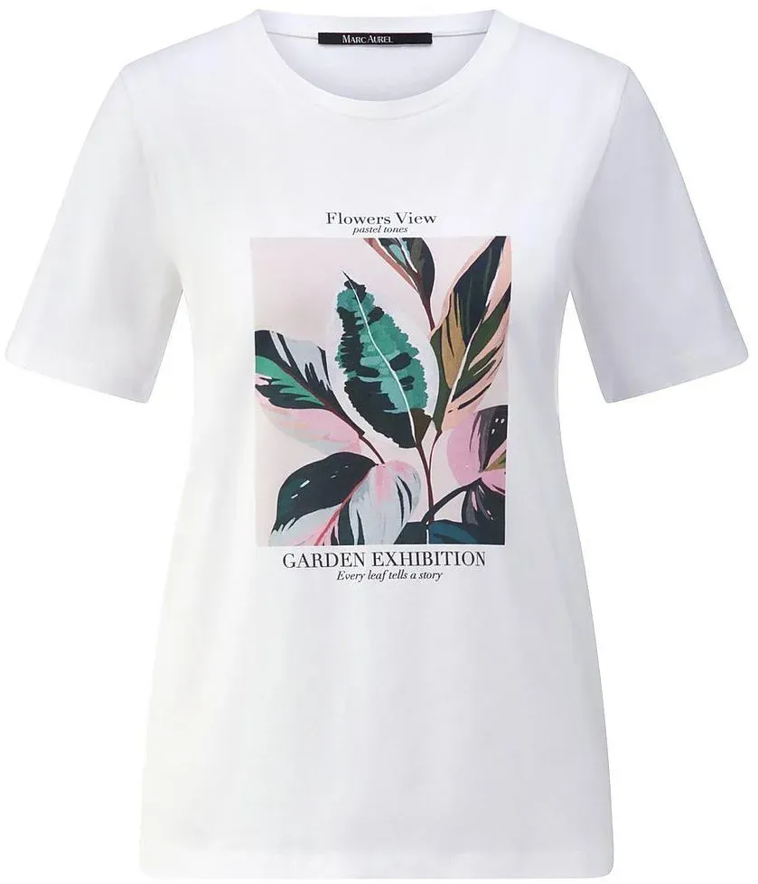 Rundhals-Shirt Marc Aurel weiss, 38
