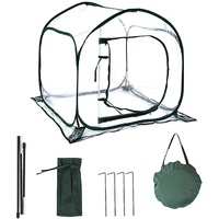 TIAVNTD Mini-Gewächshaus-Zelt, 80 cm, klein, tragbar, für Gartenpflanzen, Blumenzelt, Schutz für Garten, Outdoor, Hinterhof