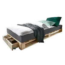 Prinz Palettenbett 90 x 200 cm Braun