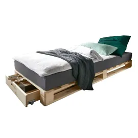 Prinz Palettenbett 90 x 200 cm Braun