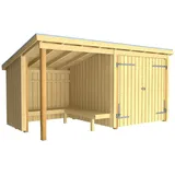 Plus Nordic Multi Gartenhaus 4,16 x 2,08 m Beige