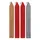 Folia Siegelwachs Classic rot silber gold 4 Stück