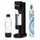 DAFI Wassersprudler schwarz + 2x 0,7 L Flasche + CO2 Kartusche