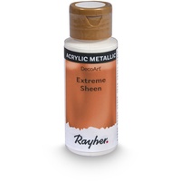 Rayher Hobby Extreme Sheen brillant bronze, Flasche 59 ml, Acrylfarbe metallic, patentierte Rezeptur, 35014660