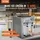 Vevor Kommerzielle Eismaschine, 1800 W, 3-Geschmacksrichtungen, Softeismaschine Arbeitsplatte, 2 x 4 L Trichter, 2 x 1,8 L Zylinder, LCD-Bildschirm,
