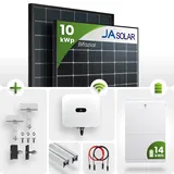 10 kWp Huawei PV-Anlage 22x JA Solar 445Wp Bifazial Glas-Glas 14kW Speicher