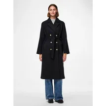Pieces Langmantel PCMARBEL LONG COAT NOOS schwarz L (40)