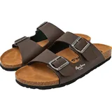 Pepe Jeans Bio Double Kansas Sandal, Brown (Brown), 43