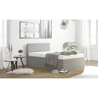 Westfalia Schlafkomfort Polsterbett, grau, B:148cm L:210cm, WESTFALIA SCHLAFKOMFORT, Betten,