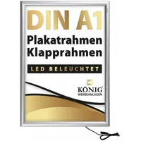 Dreifke LED Plakatrahmen DIN A1 | LED beleuchtet, |