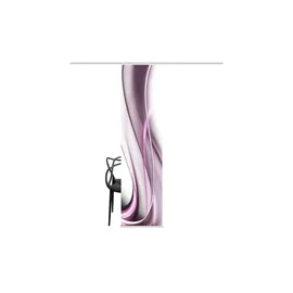 Home fashion Schiebevorhang Stoff Beere 245 x 60 cm