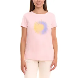 AjC Damen T-Shirt mit Tarot-Druck kurzärmliges Sommer-Shirt Baumwolle 44593933 Rosa - 36/38