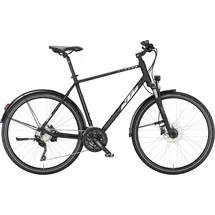 KTM E-Bike KTM Avenza Cross Street Herren schwarz 2024, 30 Gang Shimano Deore T6000-10 SGS shadow, Kettenschaltung 51 cm