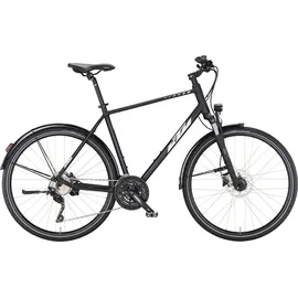 KTM E-Bike KTM Avenza Cross Street Herren schwarz 2024, 30 Gang Shimano Deore T6000-10 SGS shadow, Kettenschaltung 51 cm