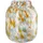 GILDE GLAS art Glas Art Vase Joyce blau, braun, weiß - Glas - Höhe 24cm - wasserdicht - Blumenvase