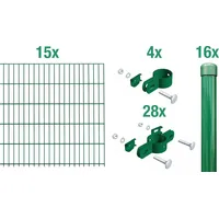 GAH Alberts Alberts Einstabmattenzaun, grün, zum Einbetonieren, 75 cm,