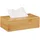 Relaxdays Kosmetiktücherbox Bambus, 27,5 cm, Tuchspender für Taschentücher u. Kosmetiktücher, Natur