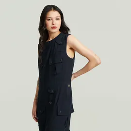 G-Star Langes Pocket-Kleid Blau M