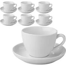 Esmeyer Cappuccinotasse Bistro 0,3 l Weiß 6 St.