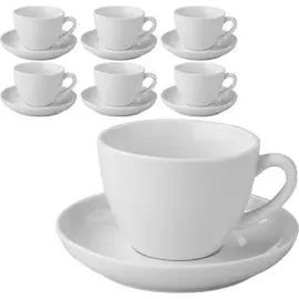 Esmeyer Cappuccinotasse Bistro 0,3 l Weiß 6 St.
