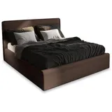 masseno Polsterbett, Braun, Holz, 140x200 cm, Schlafzimmer, Betten, Polsterbetten