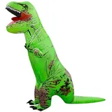 Geerypsy Dinosaurier Aufblasbares Kostüm für Erwachsene Lustiges T-Rex-Kostüm für Halloween Partys Weihnachten Festival