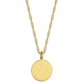 Elli Halskette ELLI Sonne Antik Coin Kordelkette 925 Silber / Gold