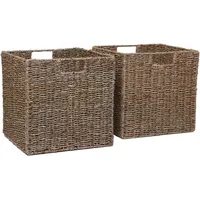 Vivanno Regalkorb Seegras 33 x 33 x 33 cm 2-tlg. beige