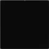 Westcott X-Drop Pro - Rich Black (8' x 8') Wrinkle-Resistant Backdrop, 2.4x2.4m,