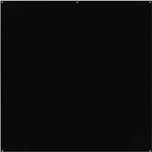 Westcott X-Drop Pro - Rich Black (8' x 8') Wrinkle-Resistant Backdrop, 2.4x2.4m,