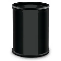Büro Mülleimer ohne Deckel, Papierkorb, 7 l, schwarz