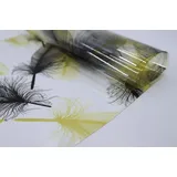 Stoff-Kollektion - Transparente PVC Tischfolie nach Maß mit Kreismustern – Robuster & langlebiger Tischschutz für eckige Tische - Abwaschbare weiche Schutzfolie – Transparent Gemustert 250x140cm