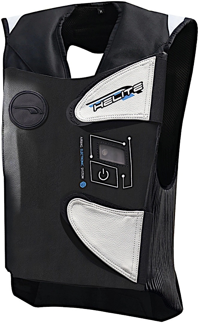 Helite e-GP-Air 2.0 Airbag Weste, schwarz-weiss, Größe M
