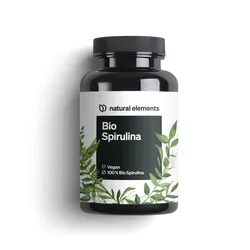 natural elements Bio Spirulina Presslinge – 500 Tabletten in Deutschland produziert 125 g