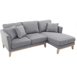 miliboo Ecksofa rechts skandinavisch Hellgrau OSLO