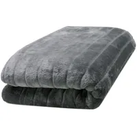 ZOLLNER Kuscheldecke,, Grau, 150x200 cm, Oeko-Tex® Standard 100, Wohntextilien,