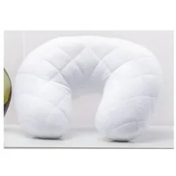 Nackenhörnchen FAN, weiß, B:45cm H:12cm L:12cm, Baumwolle, Polyester, Funktionskissen, effektive Stützwirkung für entspannende Momente
