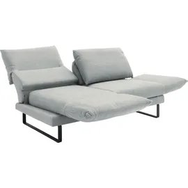 Schöner Wohnen 2-Sitzer "Spin, Multifunktionssofa, bequem und hochwertig verarbeitet", silber, B:228cm H:85cm T:215cm, 100% Polyester, SCHÖNER WOHNEN-KOLLEKTION, Sofas, Drehsitz-Funktion, USB-Anschluss, Armlehnfunktion, Rückenverstellung