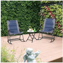 Costway Gartenliege, 3 St., Schaukelliege für Balkon, Camping, Garten