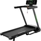 Tunturi Cardio Fit T50 Laufband - Walking Pad - 44 Programme - Klappbar - Kompakt - 0,8 bis 16,0 km/h - Fitnessgerät für Zuhause - Schwarz
