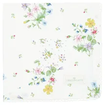 GREENGATE COTNAPWLFIL0108 Fiola Stoffserviette mit Spitze White 40 x 40 cm